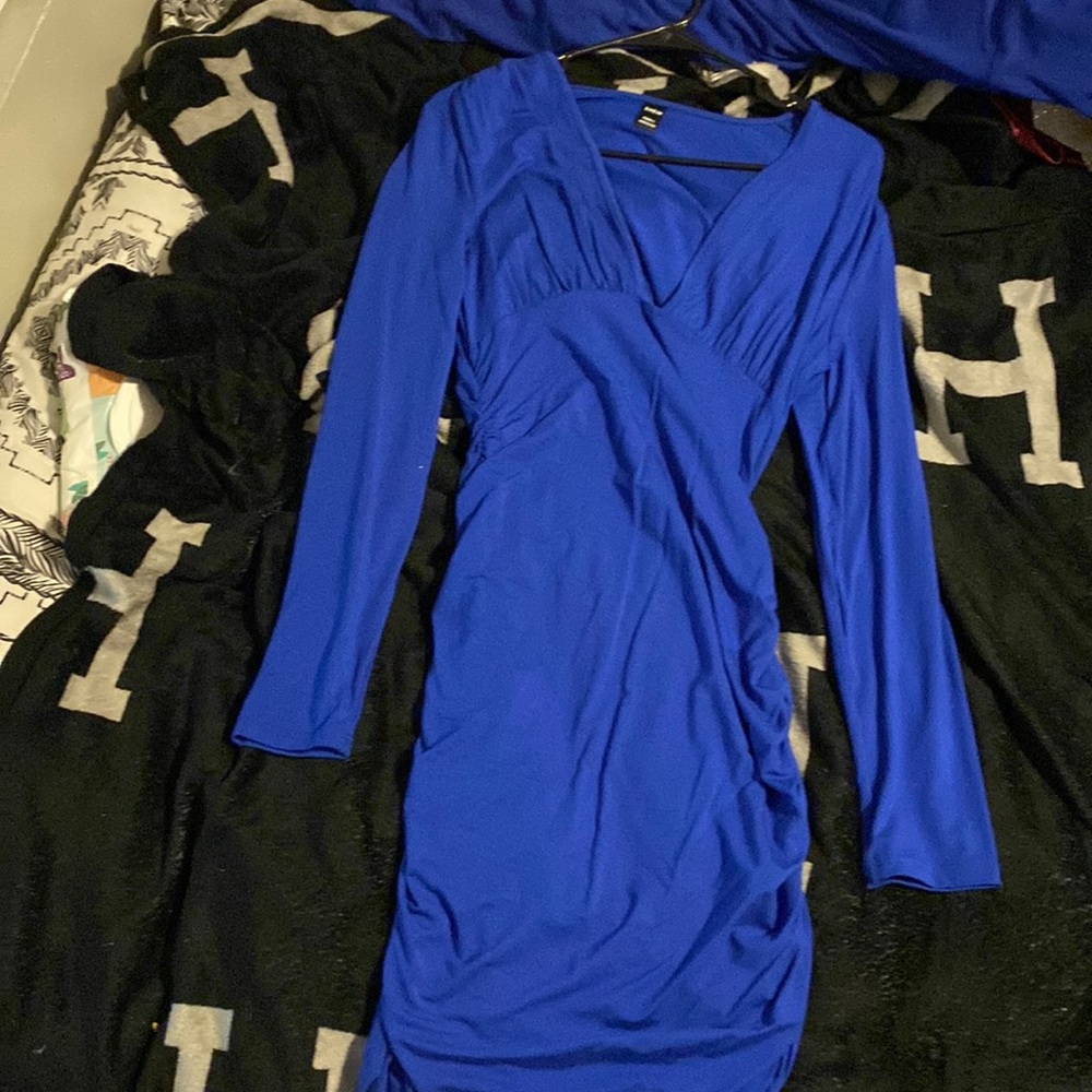 Long sleeve open chest dress